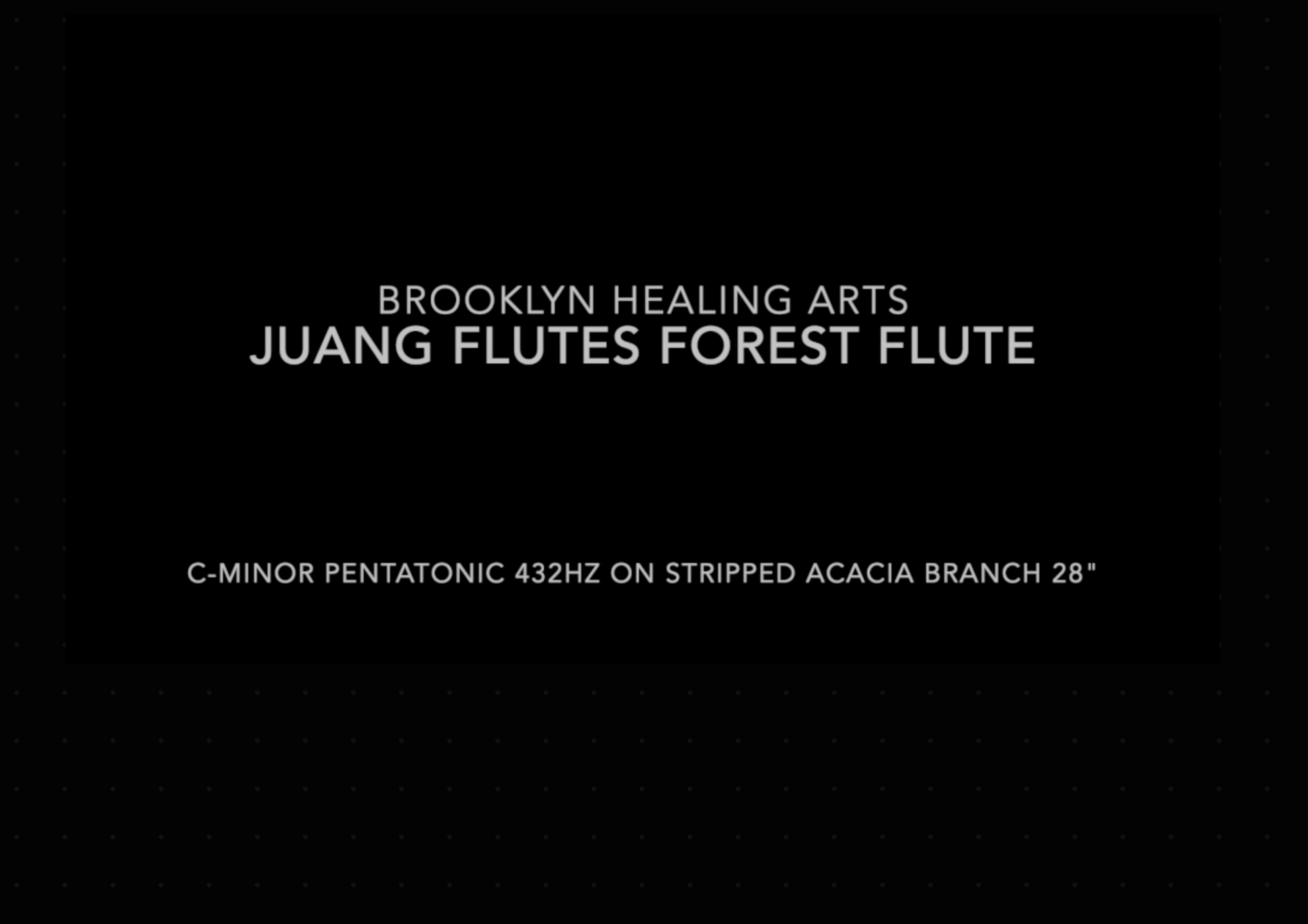 Juang Flutes C-Minor Pentatonic Acacia Branch Forest Flute 432 hz 28"