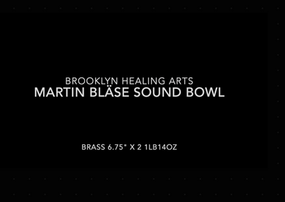 Martin Bläse Brass Sound Bowl 6.75" x 2" 1lb 14oz