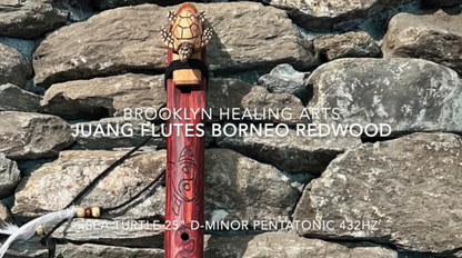 Sea Turtle Borneo Redwood 25" D-Minor Pentatonic 432Hz