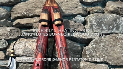 Owl Borneo Redwood Drone 25.5" D-Minor Pentatonic 432Hz