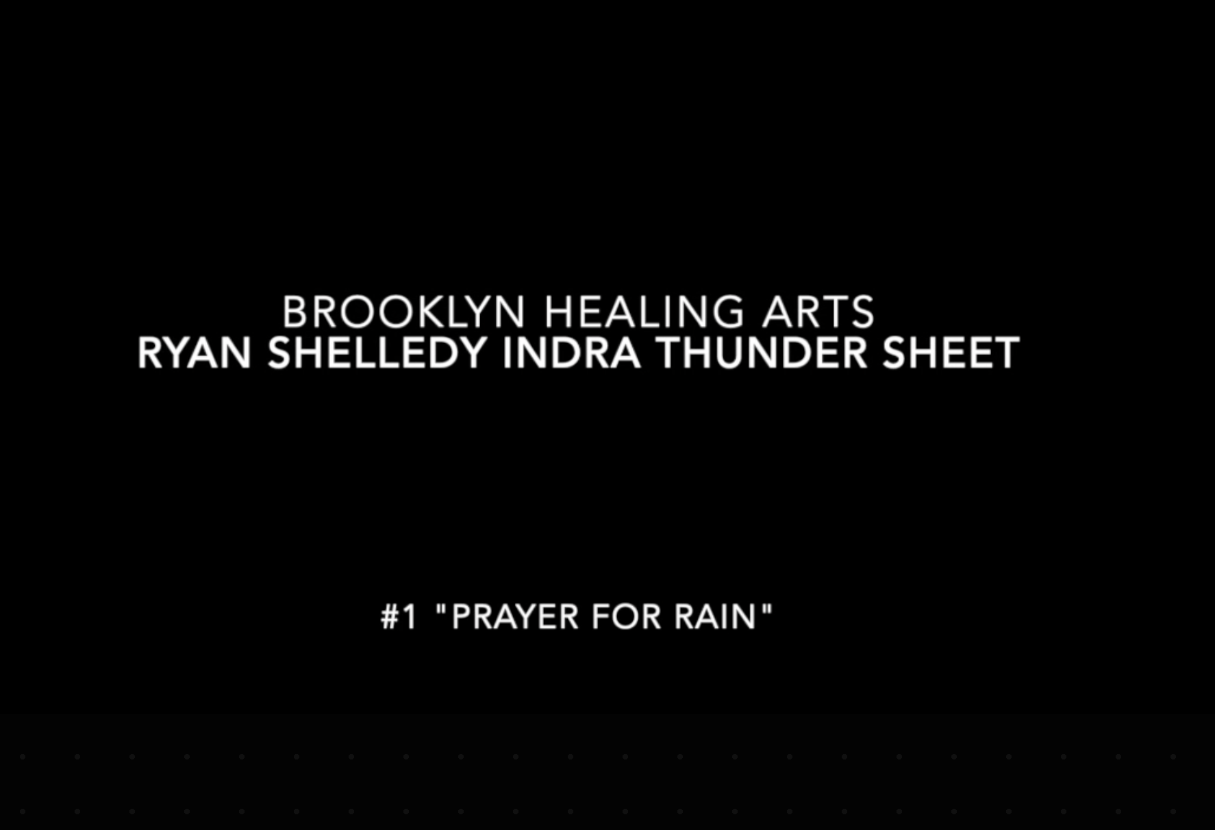 Ryan Shelledy Indra Thunder Sheet #1 "Prayer for Rain"
