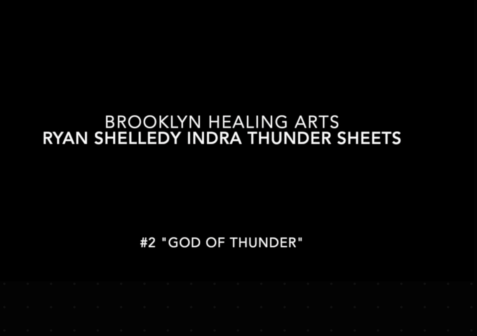 Ryan Shelledy Indra Thunder Sheet #2 "God of Thunder" 