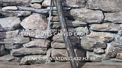 Craved Eagle Flute Teak Wood 432Hz 28"