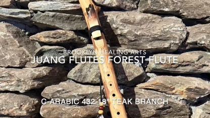 C-Arabic Scale 432Hz 18" Teak Wood Forest Flute