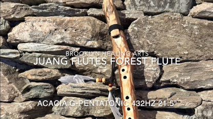G-Minor Pentatonic 432Hz 21.5" Forest Flute Acacia Wood
