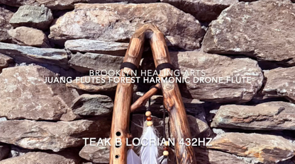 B-Locrian Mode Drone Forest Flute 432Hz Teak Wood
