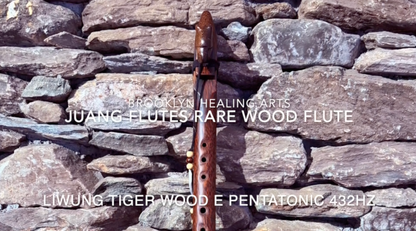 E-Pentatonic Flute 432 Hz Liwung Tiger Wood