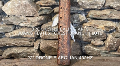 F-Aeolian Drone Flute 432Hz Teak Wood 22"