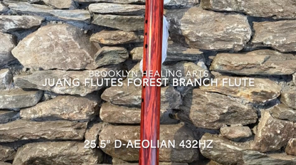 D-Aeolian Borneo Redwood Flute with Dolphin Totem 432Hz 25.5"