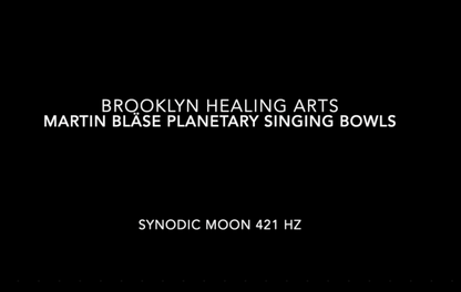 Martin Bläse Planetary Singing Bowl Synodic Moon 421 Hz in Nickel Silver