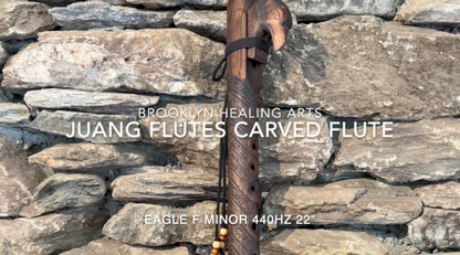 Eagle Carved Flute F Minor Pent 440Hz 22"