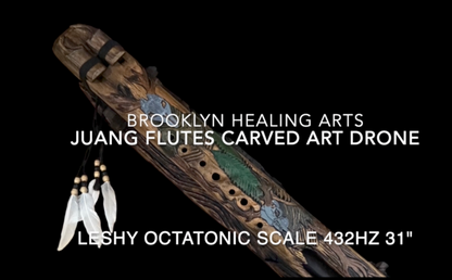 Leshy Craved Drone Flute D-F# 432Hz Octatonic Scale 31"