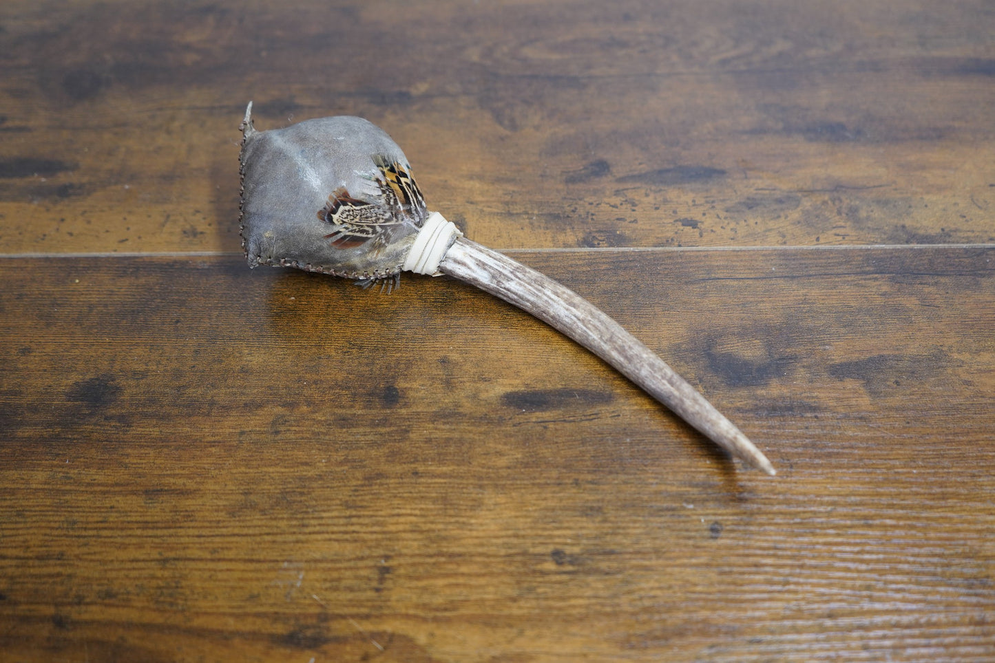 "Grandfather's Time Piece" Antler Rattle 10.5"