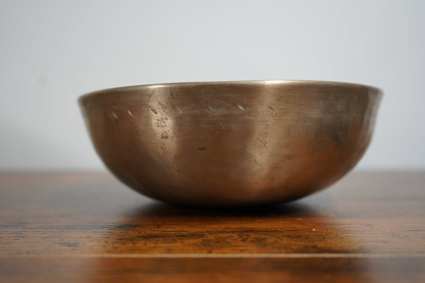 Antique Manipuri Singing Bowl 8" D3 100+ Years Old