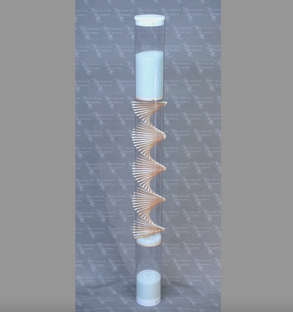 Extra Large Spiral Sounds Rainstick Microbeads 49 Inch Brooklyn